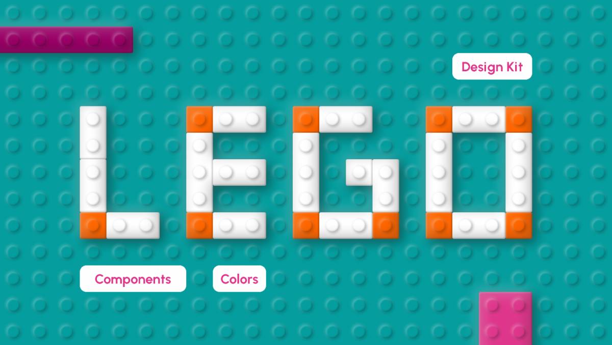 Lego Design Kit Components and Colors Figma Template