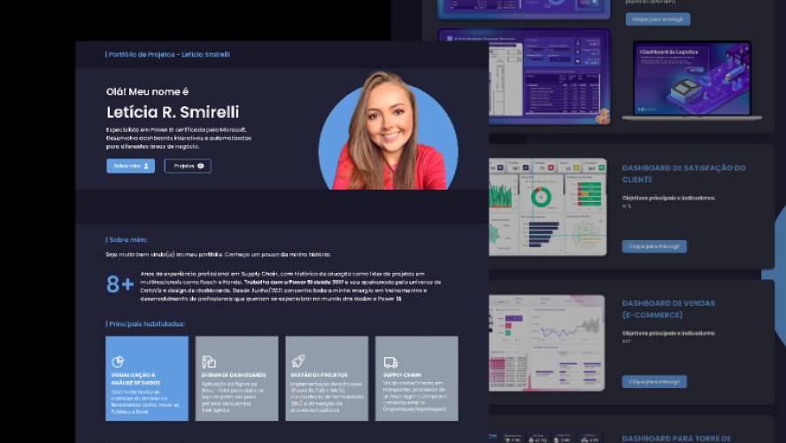 Leticia Smirelli Portfolio Website Template