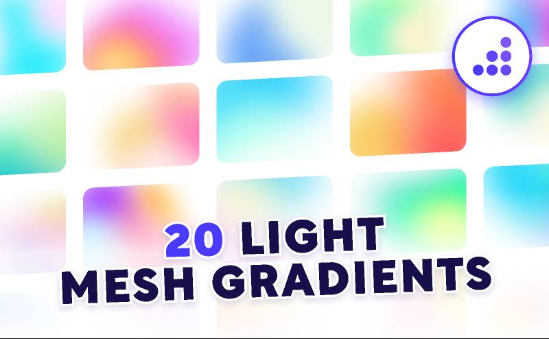 Light Mesh Holographic Gradients BRIX Templates