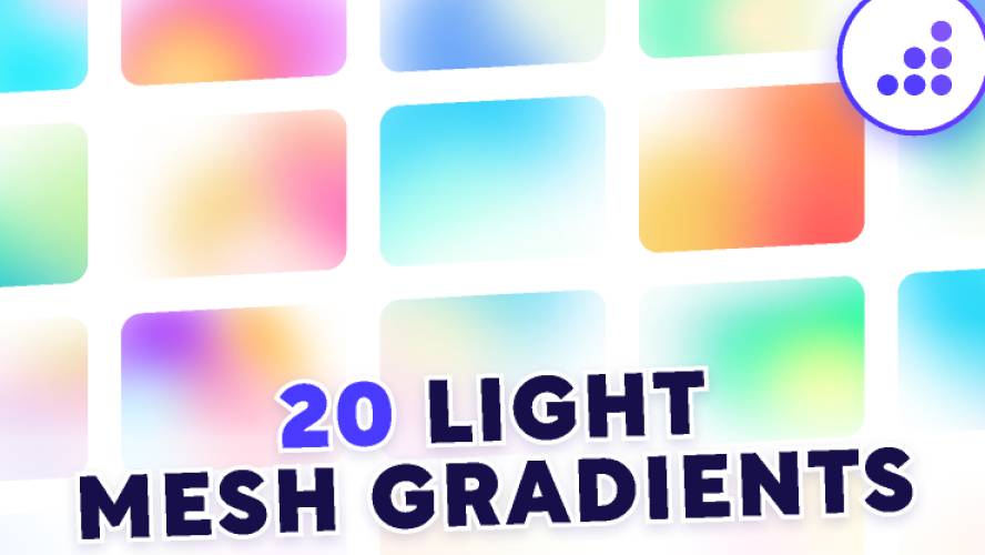 Light Mesh Holographic Gradients BRIX Templates