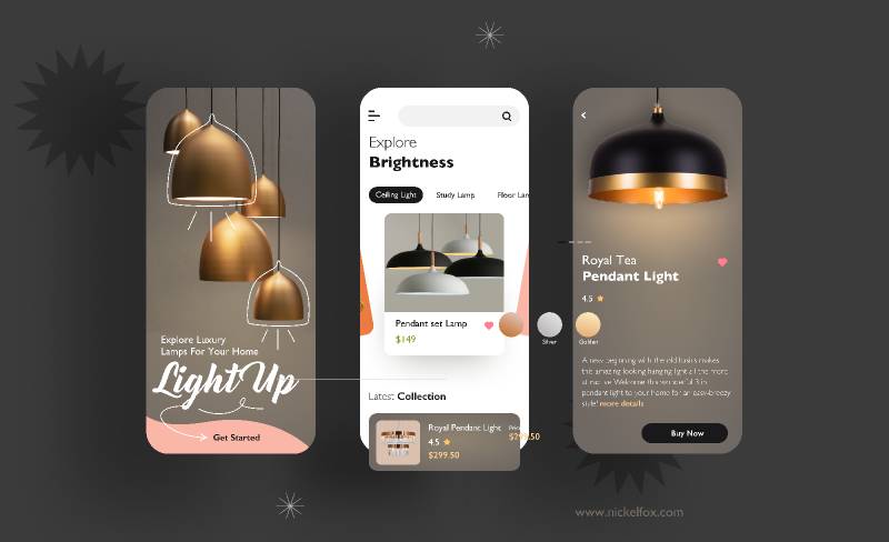 Light Up App Concept Figma Template