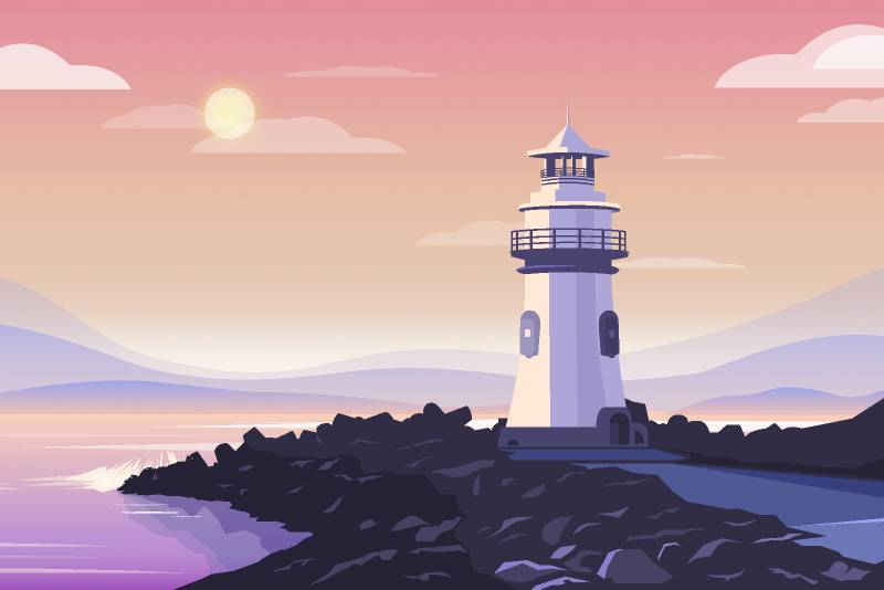 Lighthouse illustration