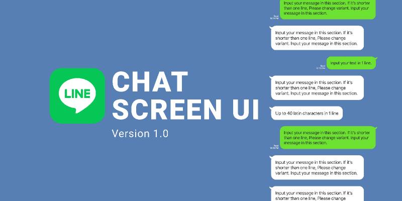 LINE Chat UI Figma Template