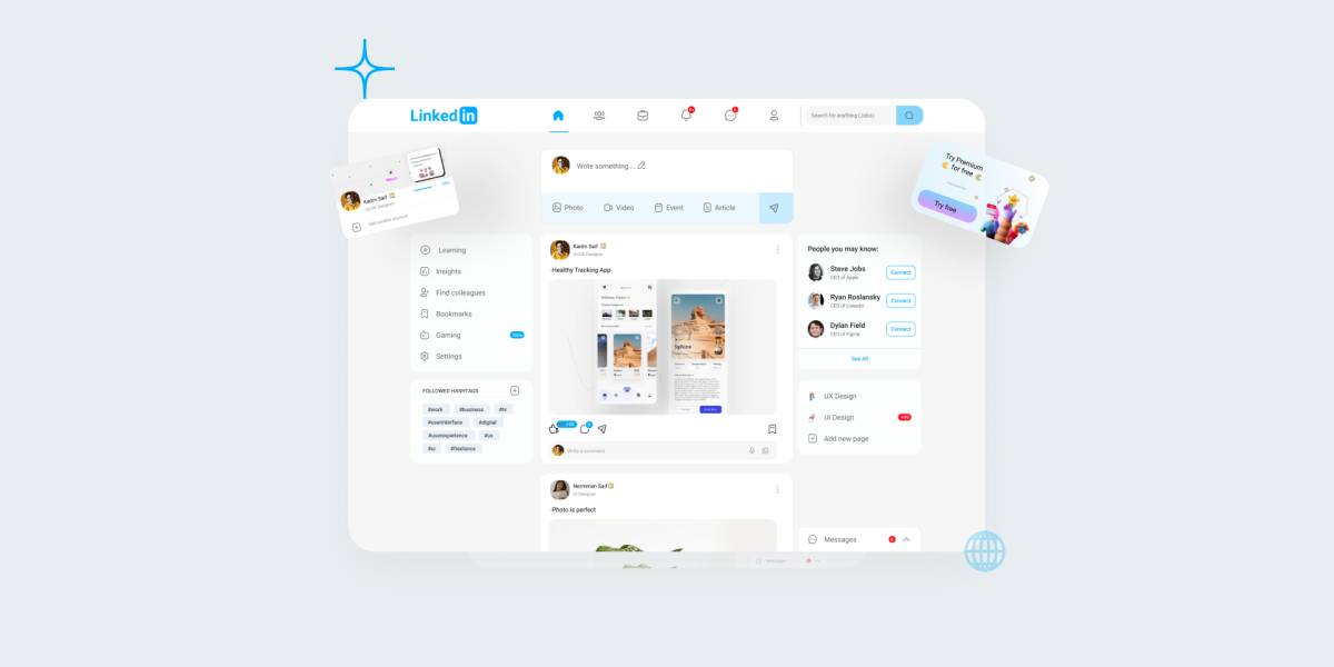 LinkedIn Redesign Website