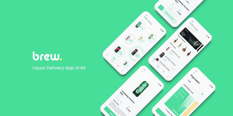 Liquor Delivery App Figma UI Kit