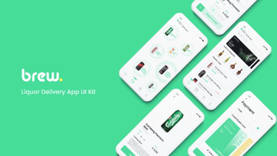 Liquor Delivery App Figma UI Kit