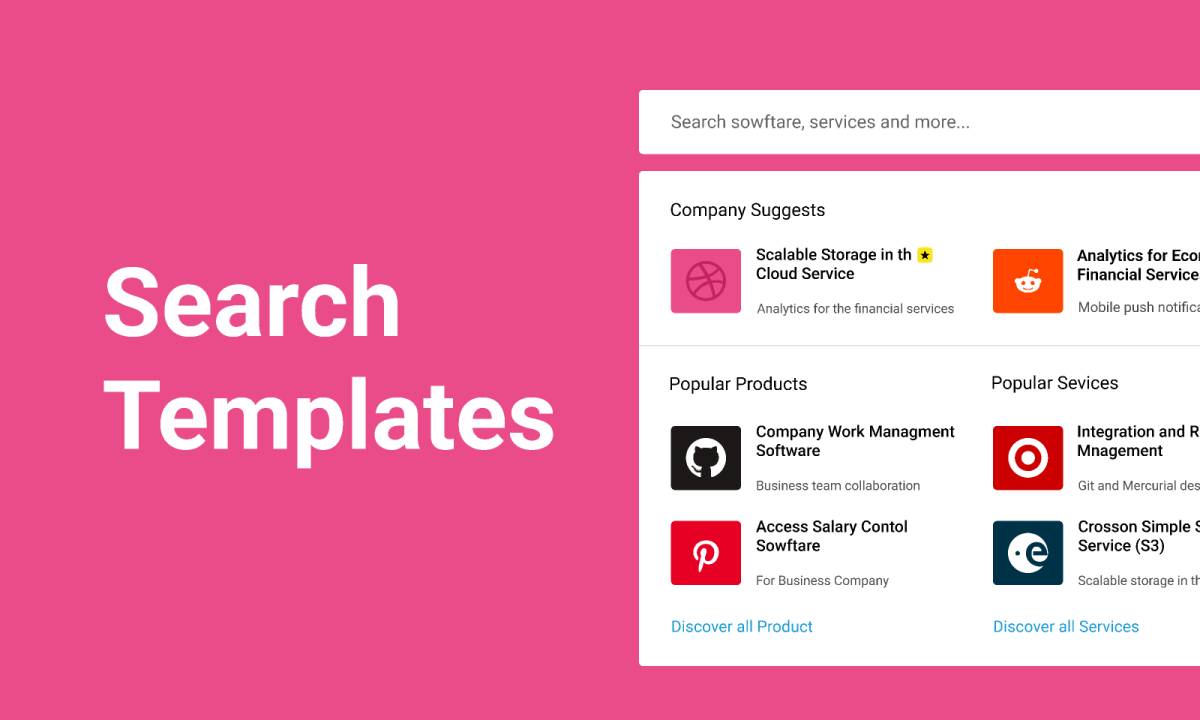 Live Search UI Figma Ui Kit