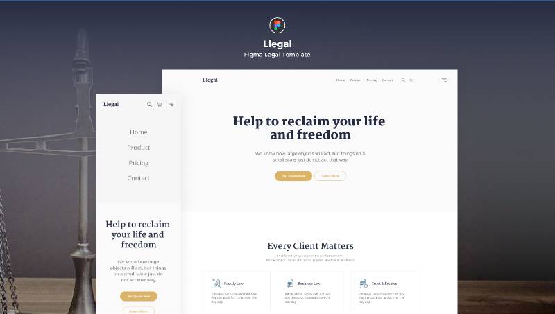 Llegal - Figma Legal Template