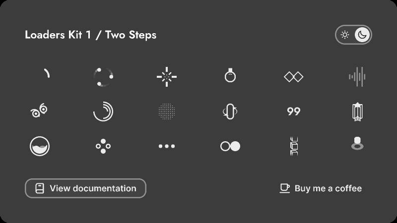 Loaders Kit Two Steps Figma Ui Kit