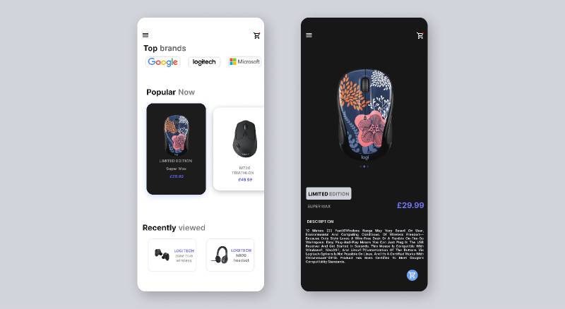 Logitech App Shop Figma Template