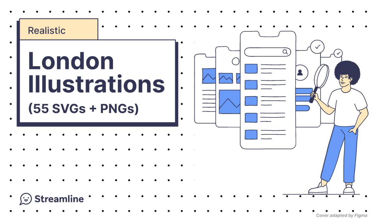 London Illustration Free Set Figma Template