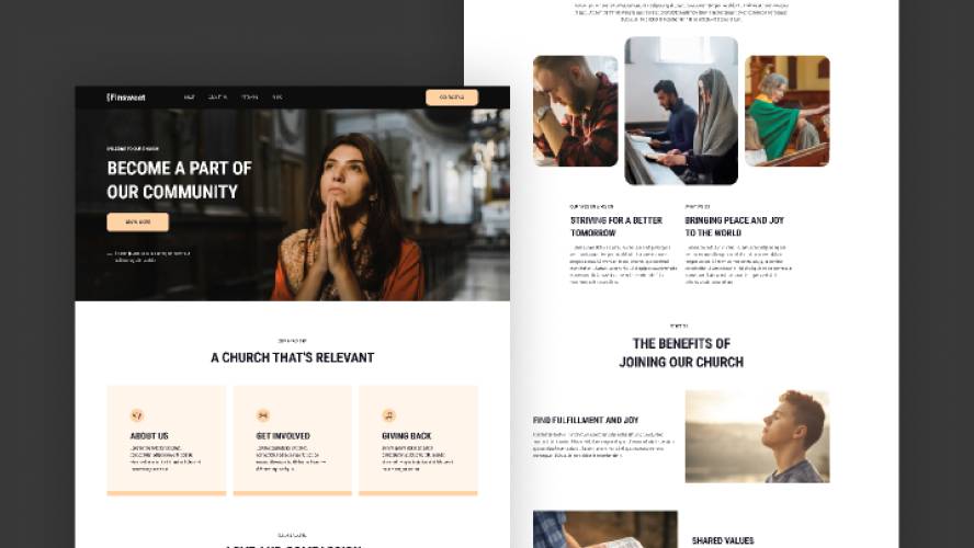 Love And Compassion Figma Website Template