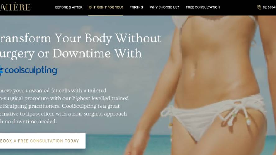 Lumiere Beauty Clinic - Figma Website Template