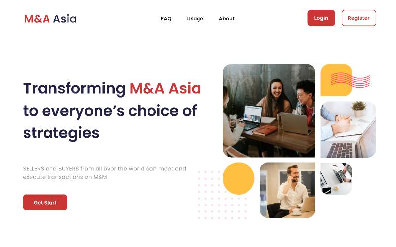 M&A Asia Sass Figma Website Template