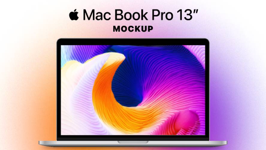 Mac Book Pro 13" Mockup Saljug Studios Figma Mockup