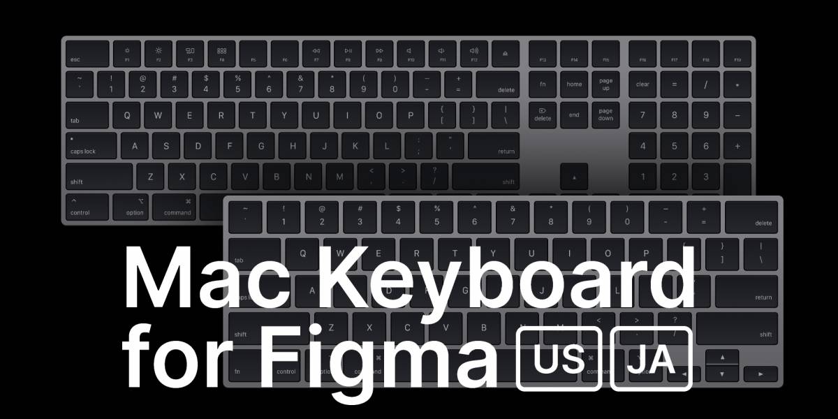 Mac Keyboard Mockup for Figma free