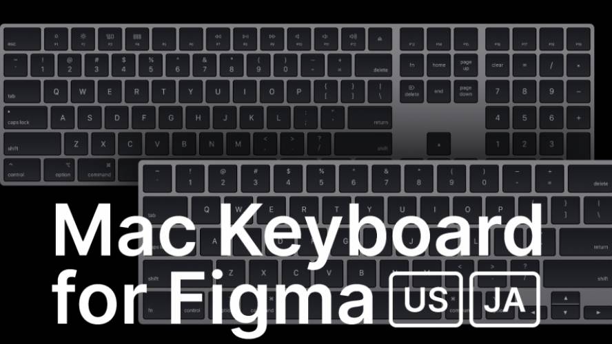 Mac Keyboard Mockup for Figma free