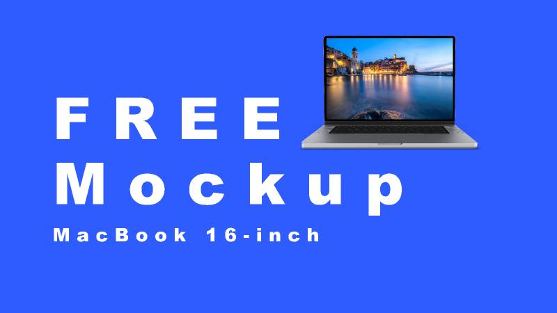 MacBook 16-inch Figma Mockup Free