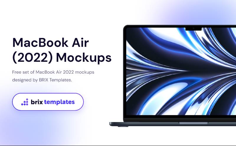 MacBook Air 2022 Free Figma Mockups