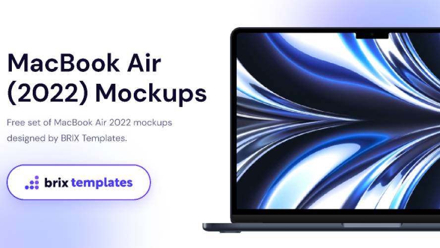 MacBook Air 2022 Free Figma Mockups