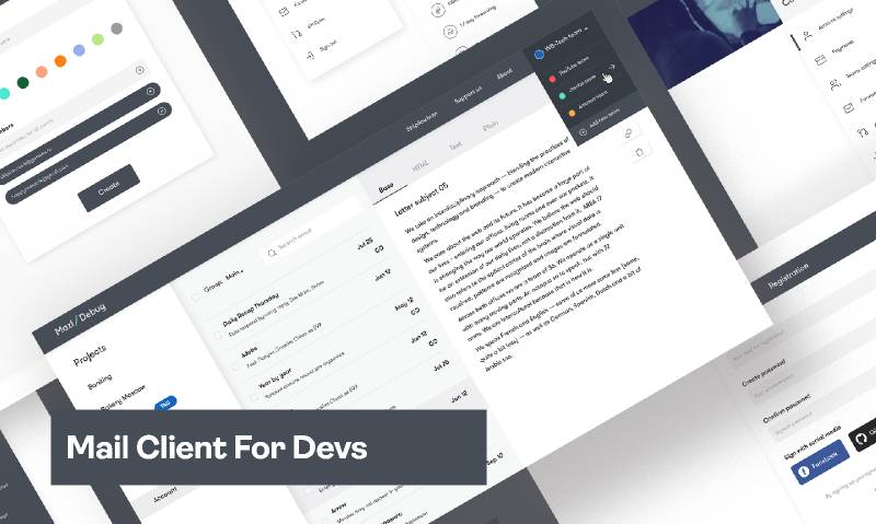 Mail Client For Developers Figma Template