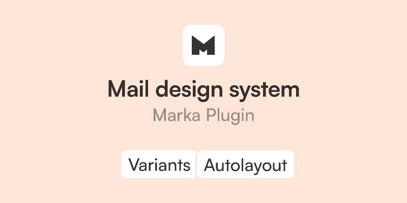 Mail design system Figma template