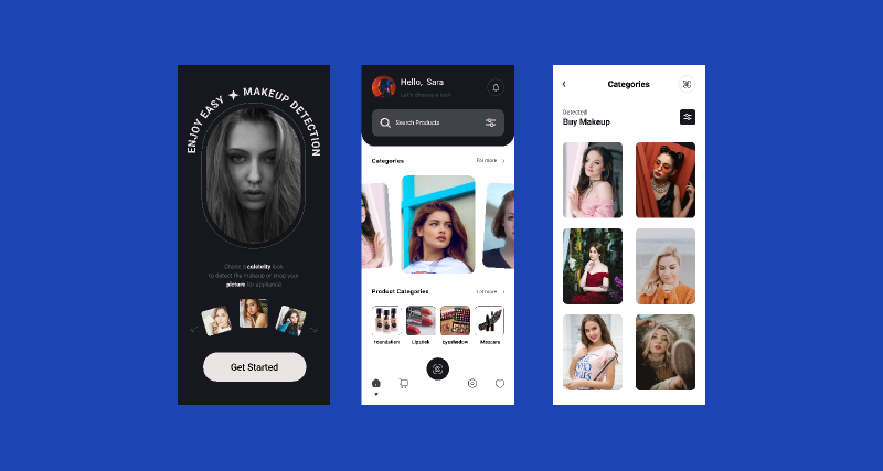 MakeUp app Design Figma Ui Kit