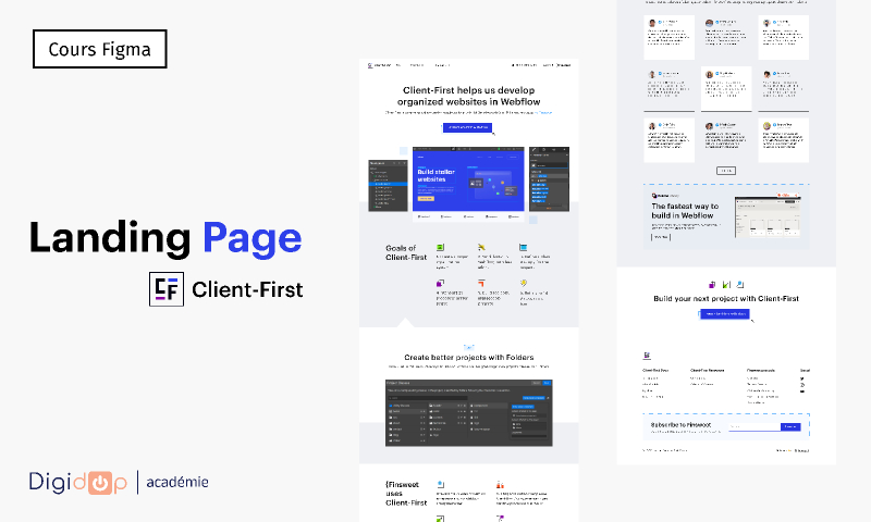 Maquette Client-First Cours Figma Template