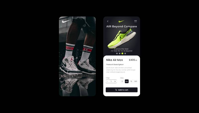 Marcos Fabiano Nike Figma Mobile Template