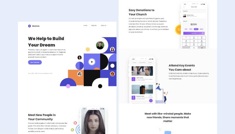 Masmas Landing Page Figma Website Template