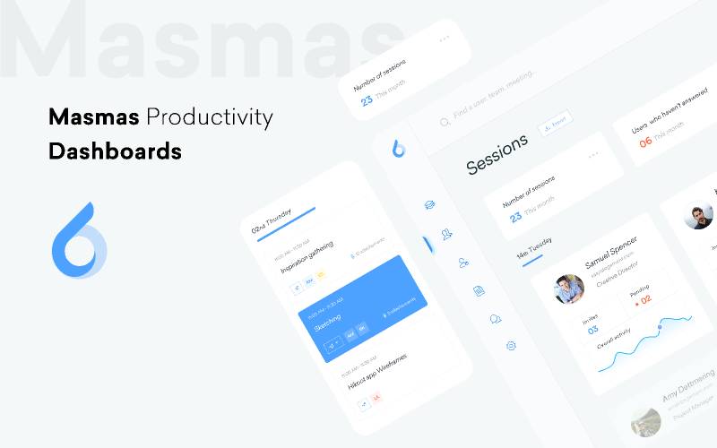 Masmas Productivity Dashboards Figma Website Template