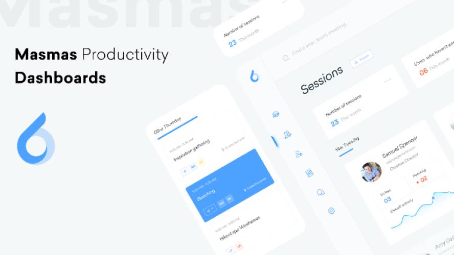 Masmas Productivity Dashboards Figma Website Template