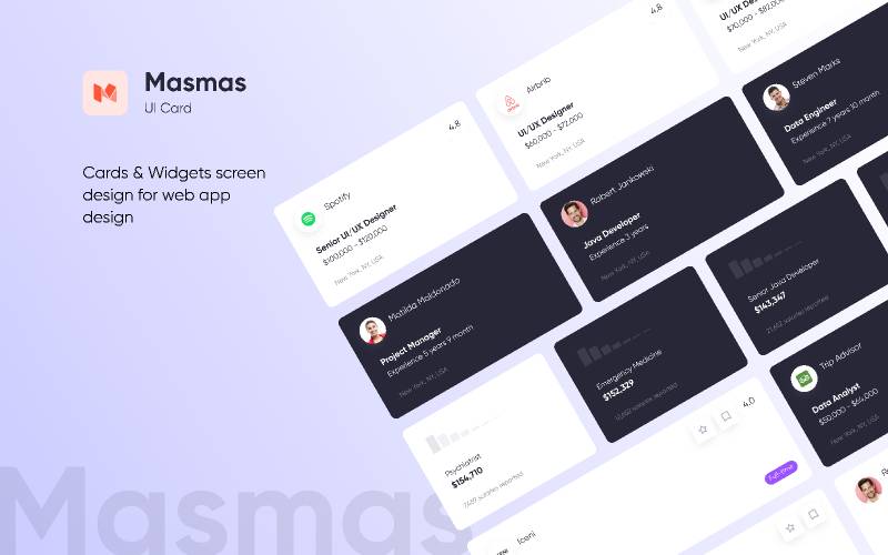 Masmas UI Cards Figma Ui Kit