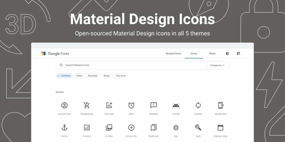 Material Design Icons Figma Template