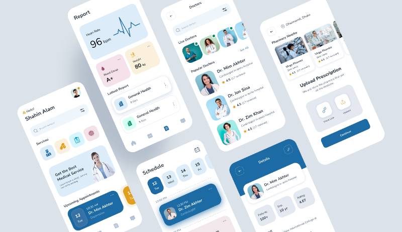 Medical App Design Figma Template