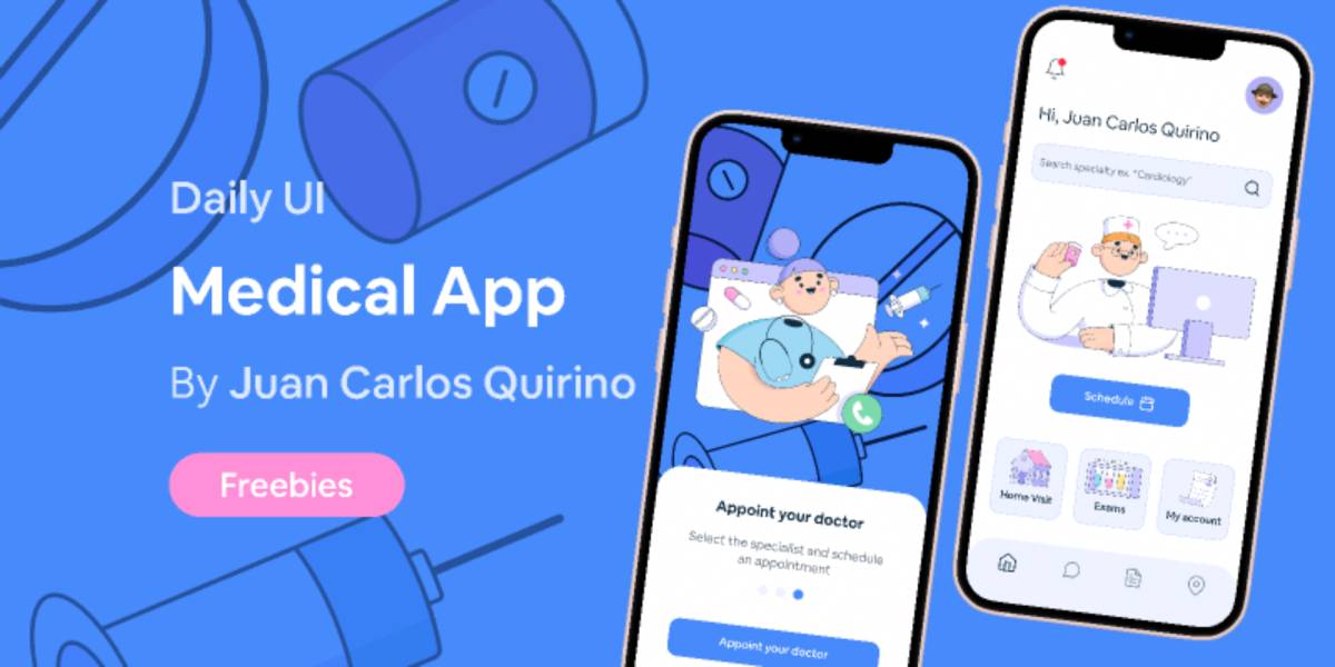 Medical App Figma Mobile Template