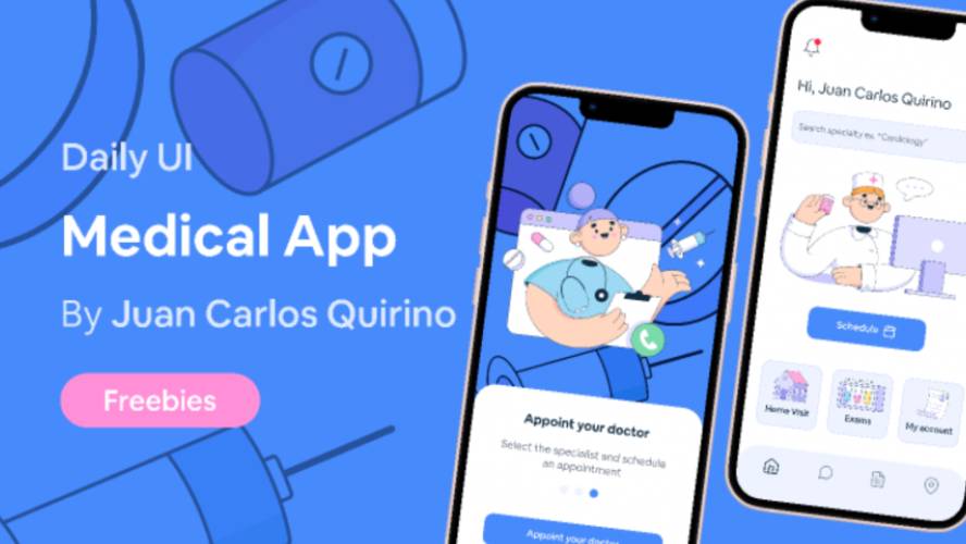 Medical App Figma Mobile Template