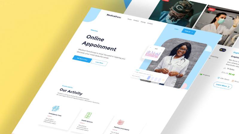 Medical Functional - bootstrap website templates free download