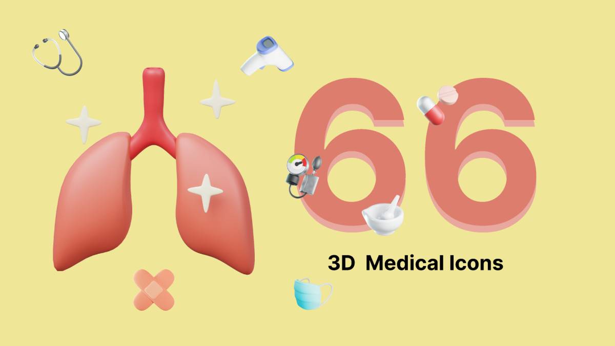 Medical Icons 3D Figma Free Download
