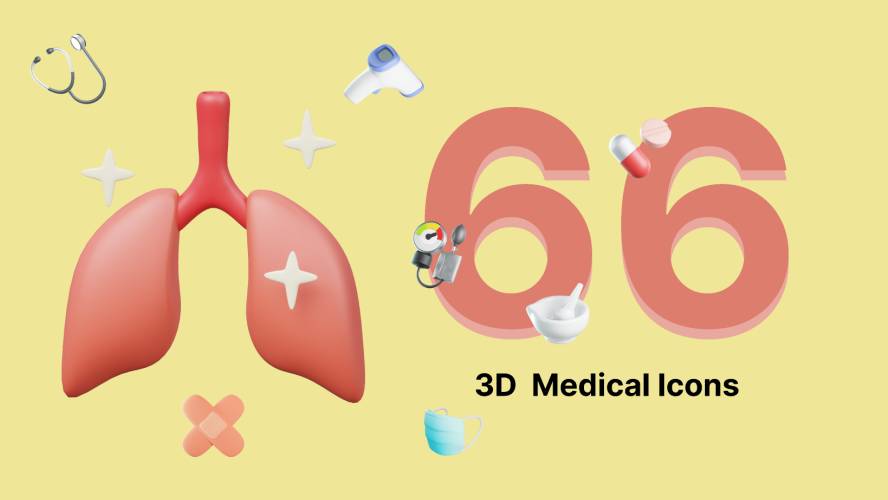 Medical Icons 3D Figma Free Download