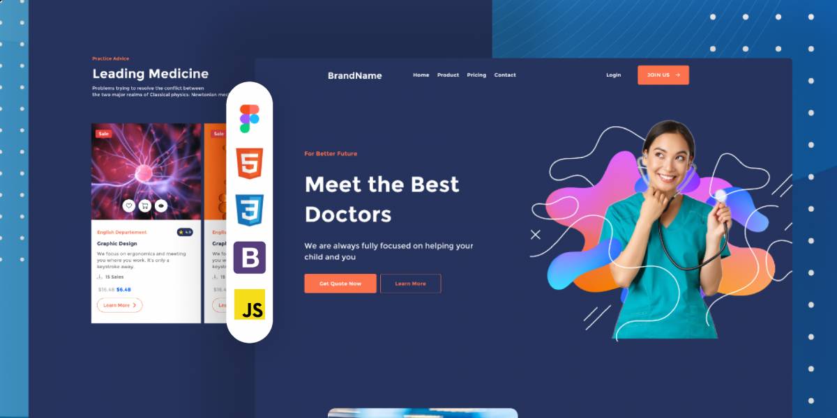 Medical Reliable - simple website figma template
