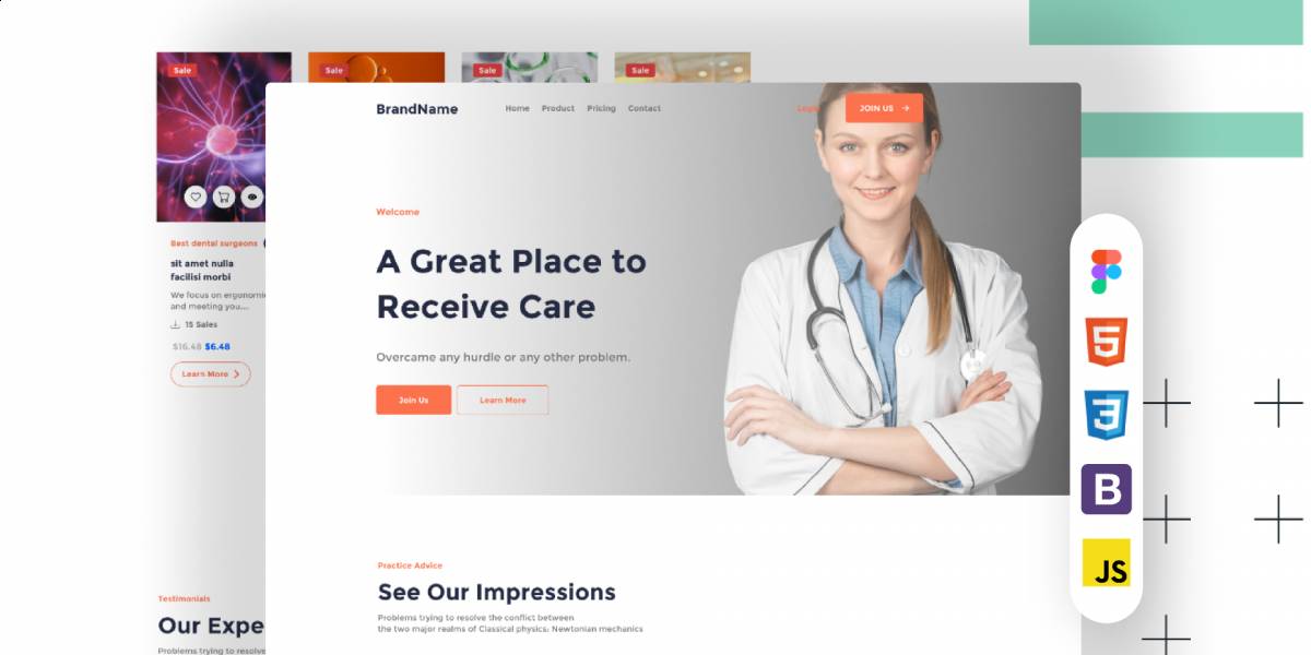 Medical Universal - website template figma