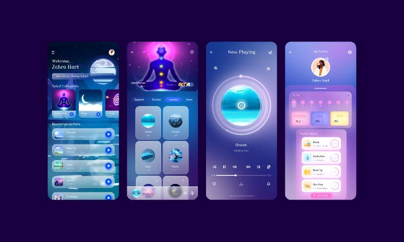Meditation App Figma Mobile Template