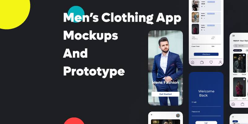 Men’s Clothing App Figma Mobile Template