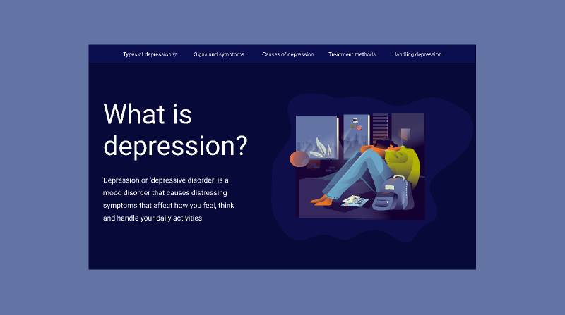Mental Health awareness website figma template