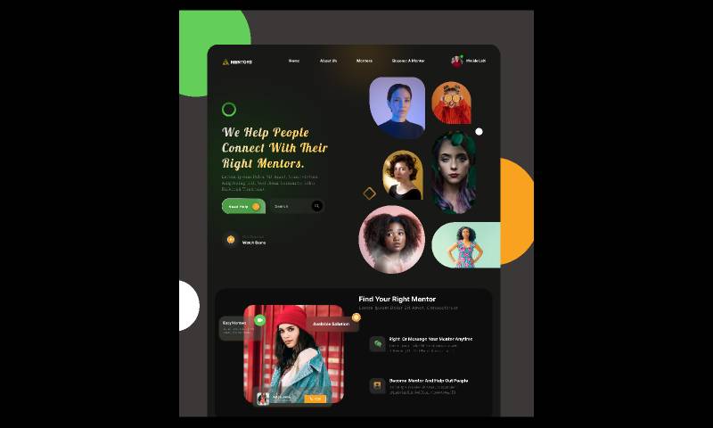 Mentor Figma Website Concept Template