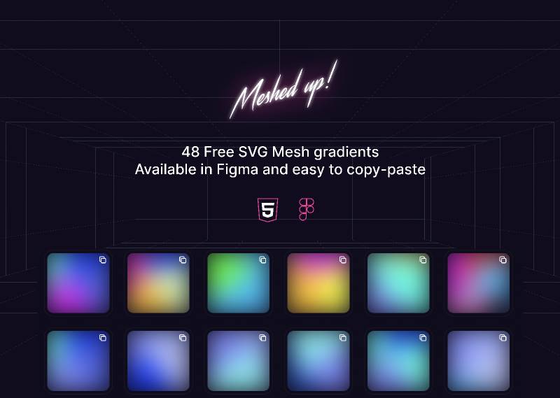 Meshed Up Background Gradient Color Figma Ui Kit