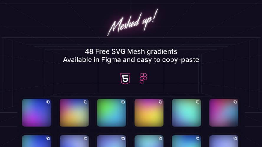 Meshed Up Background Gradient Color Figma Ui Kit