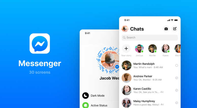 Messenger UI Screens