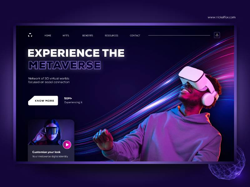 Metaverse Web Concept Figma